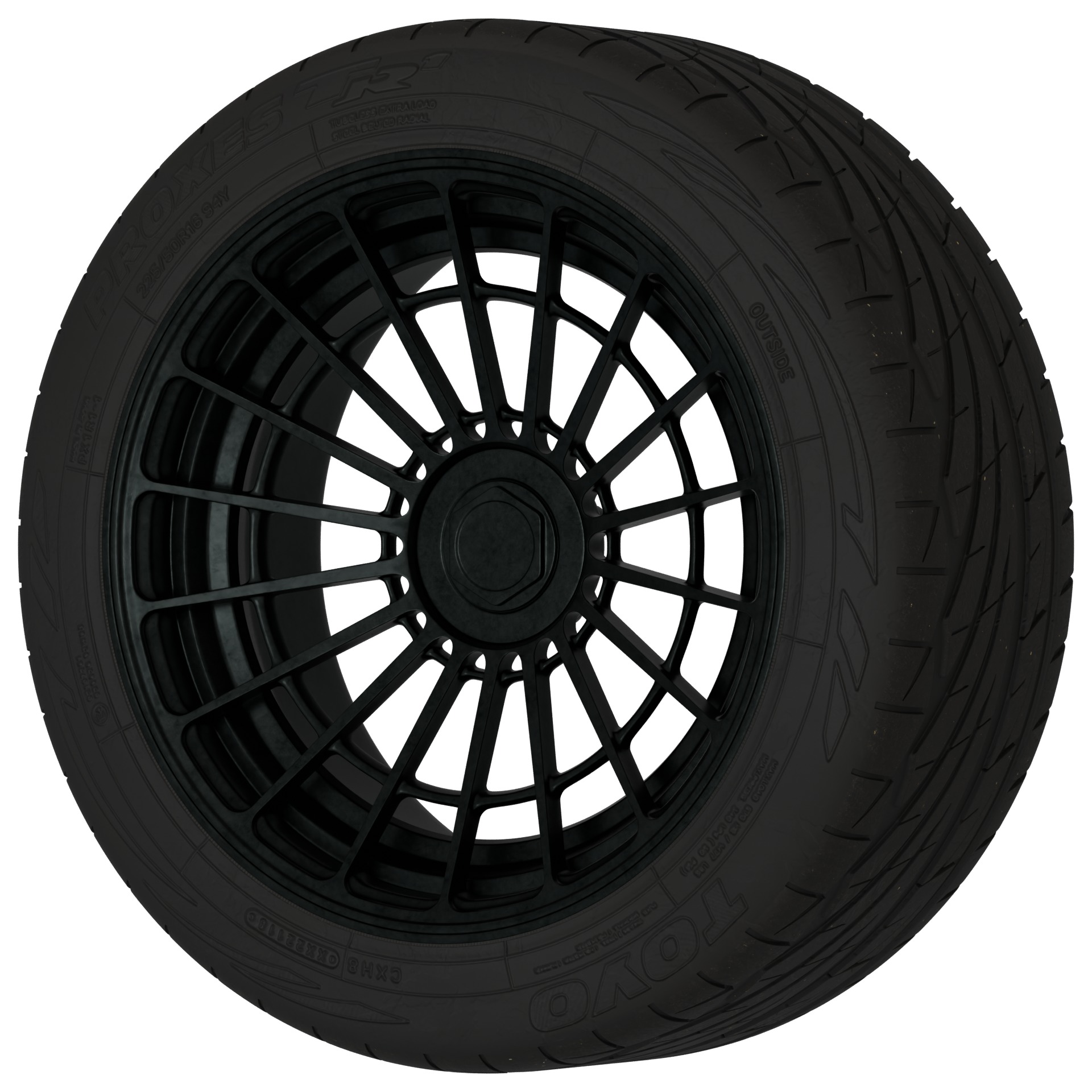 Aftermarket Car Wheels Pack Low-poly 3D model_94