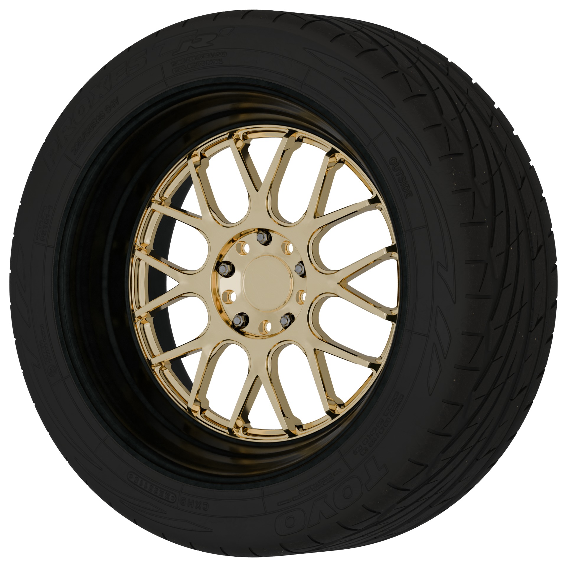 Aftermarket Car Wheels Pack Low-poly 3D model_50