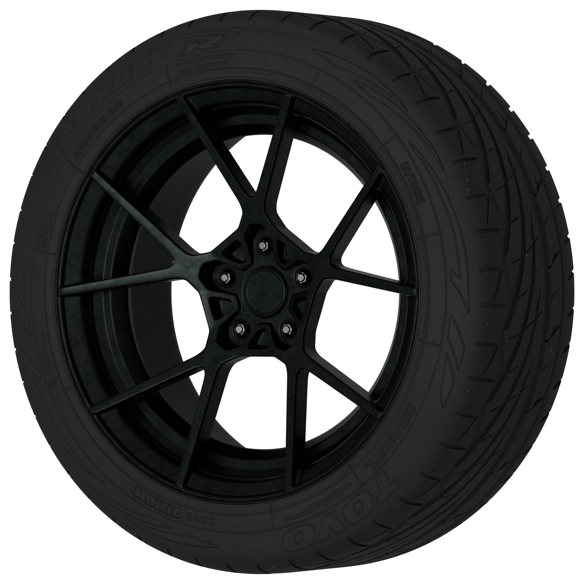 Aftermarket Car Wheels Pack Low-poly 3D model_86