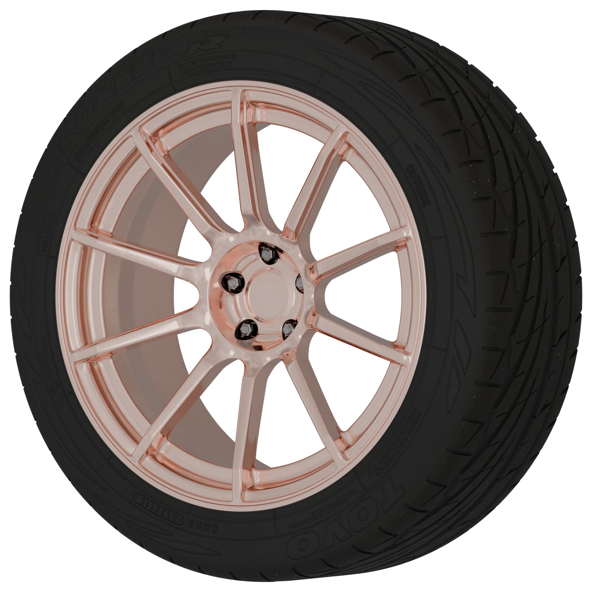 Aftermarket Car Wheels Pack Low-poly 3D model_46