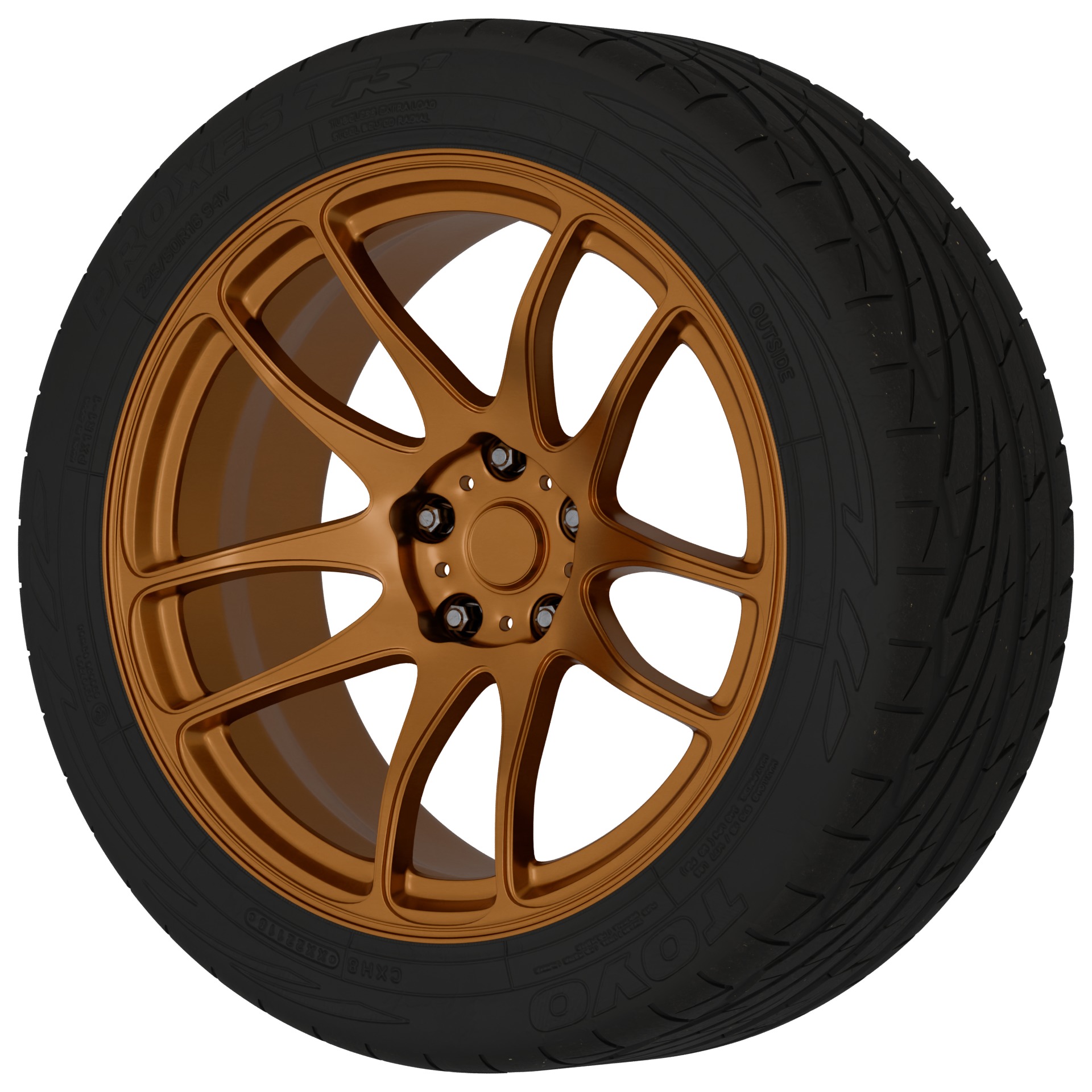 Aftermarket Car Wheels Pack Low-poly 3D model_100