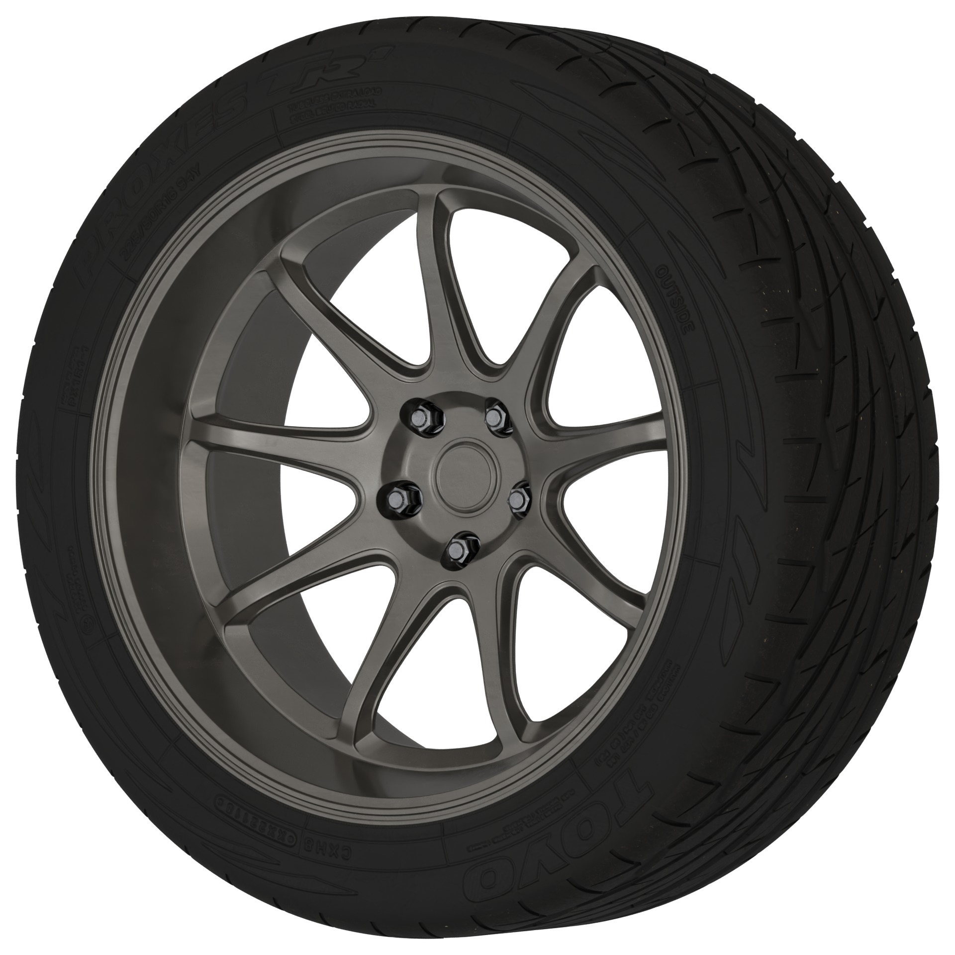 Aftermarket Car Wheels Pack Low-poly 3D model_118