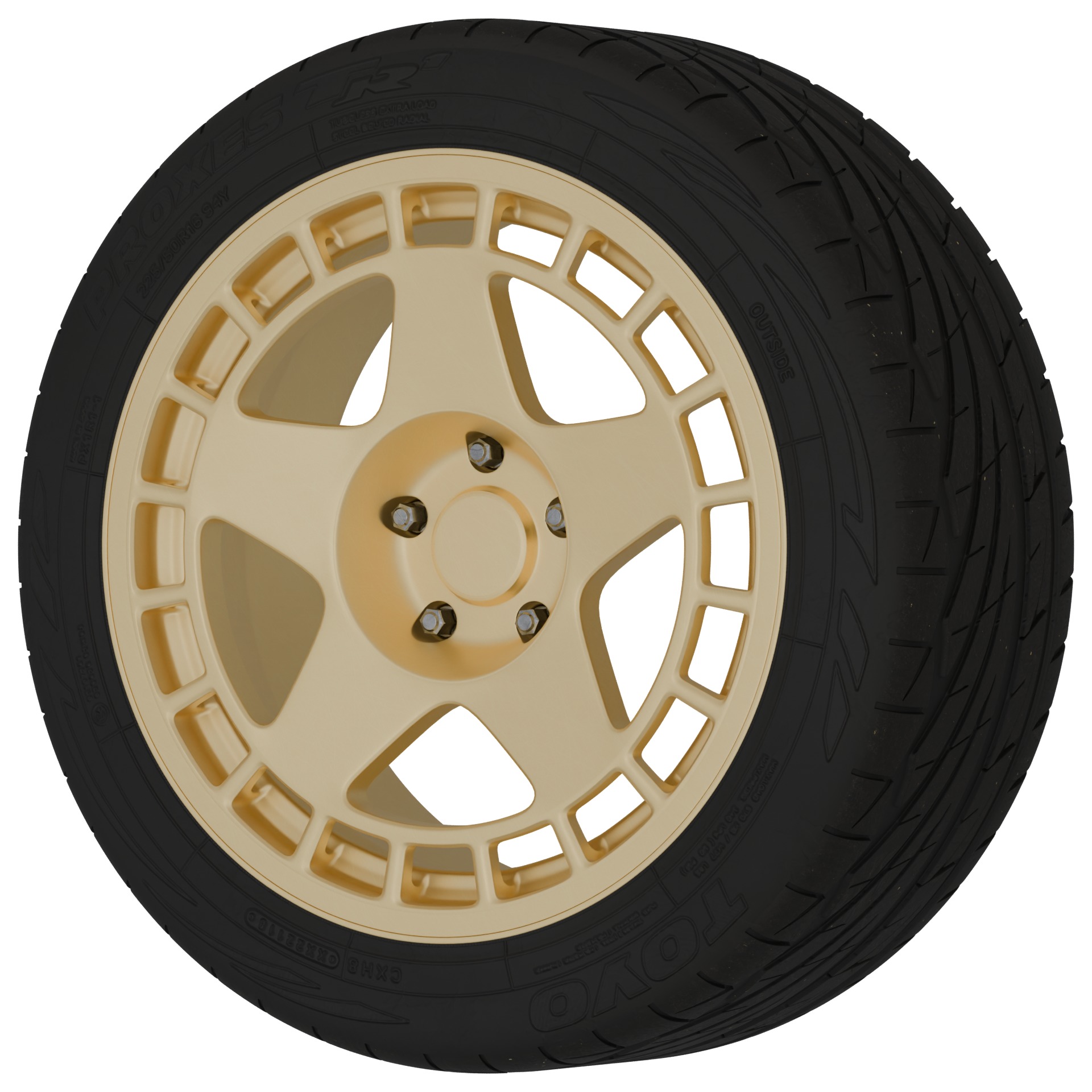 Aftermarket Car Wheels Pack Low-poly 3D model_56