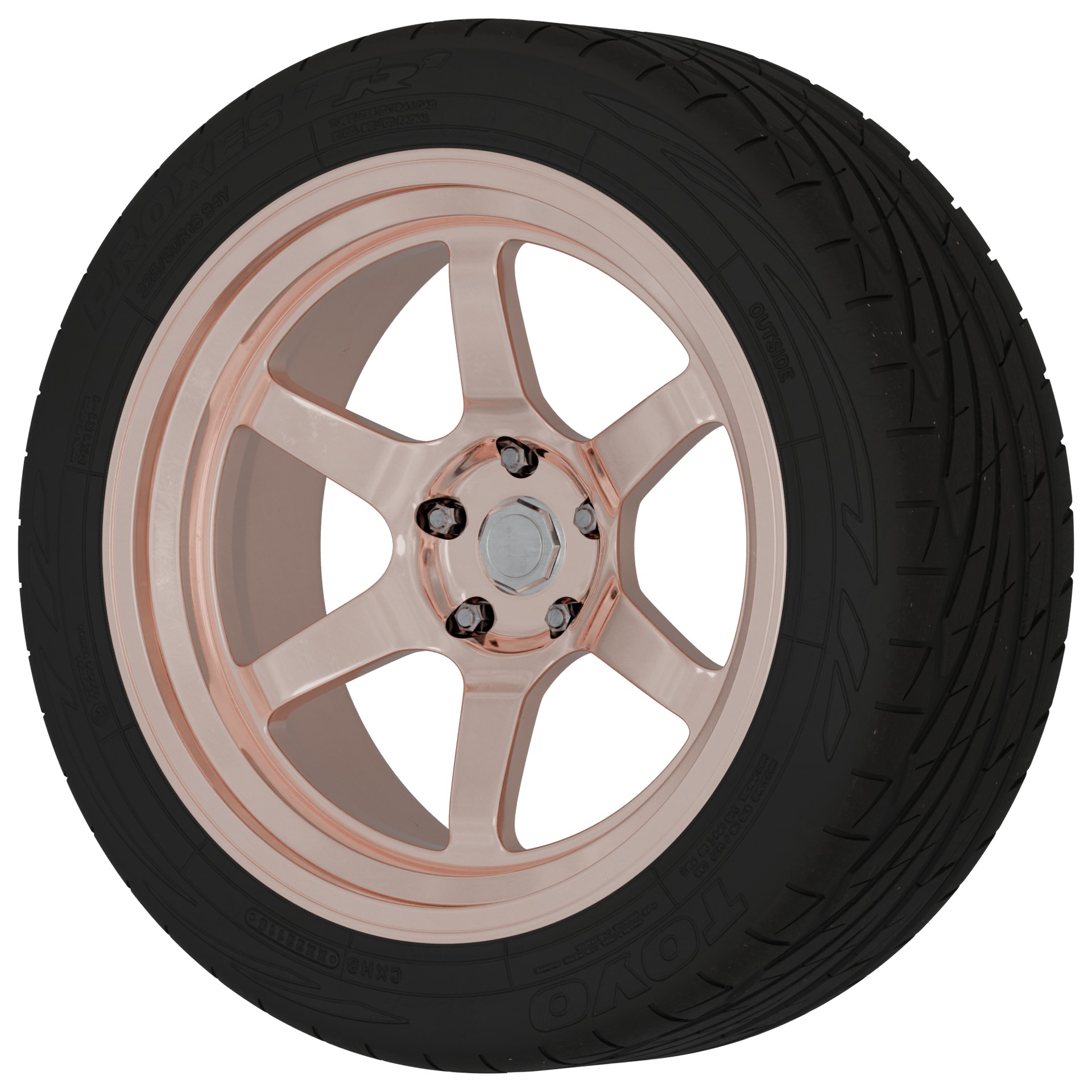 Aftermarket Car Wheels Pack Low-poly 3D model_34