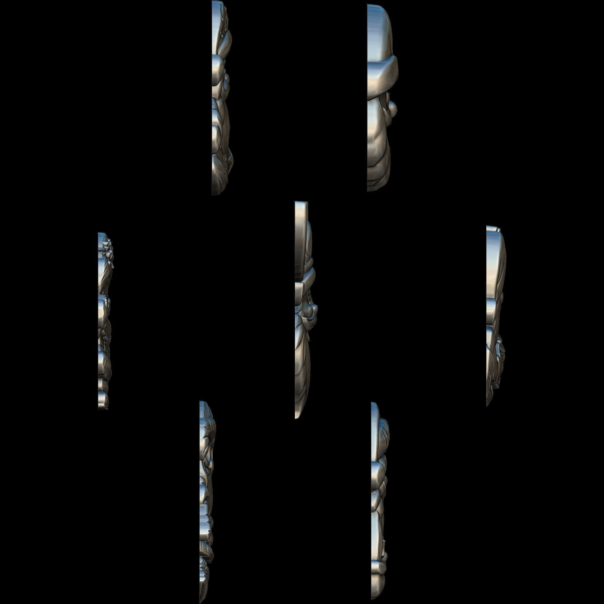 7 Minimal Santa No2 STL file for 3d Printing or CNC 3D print model_2