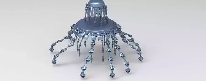 Jelly Fish Sci fi ship Stand 