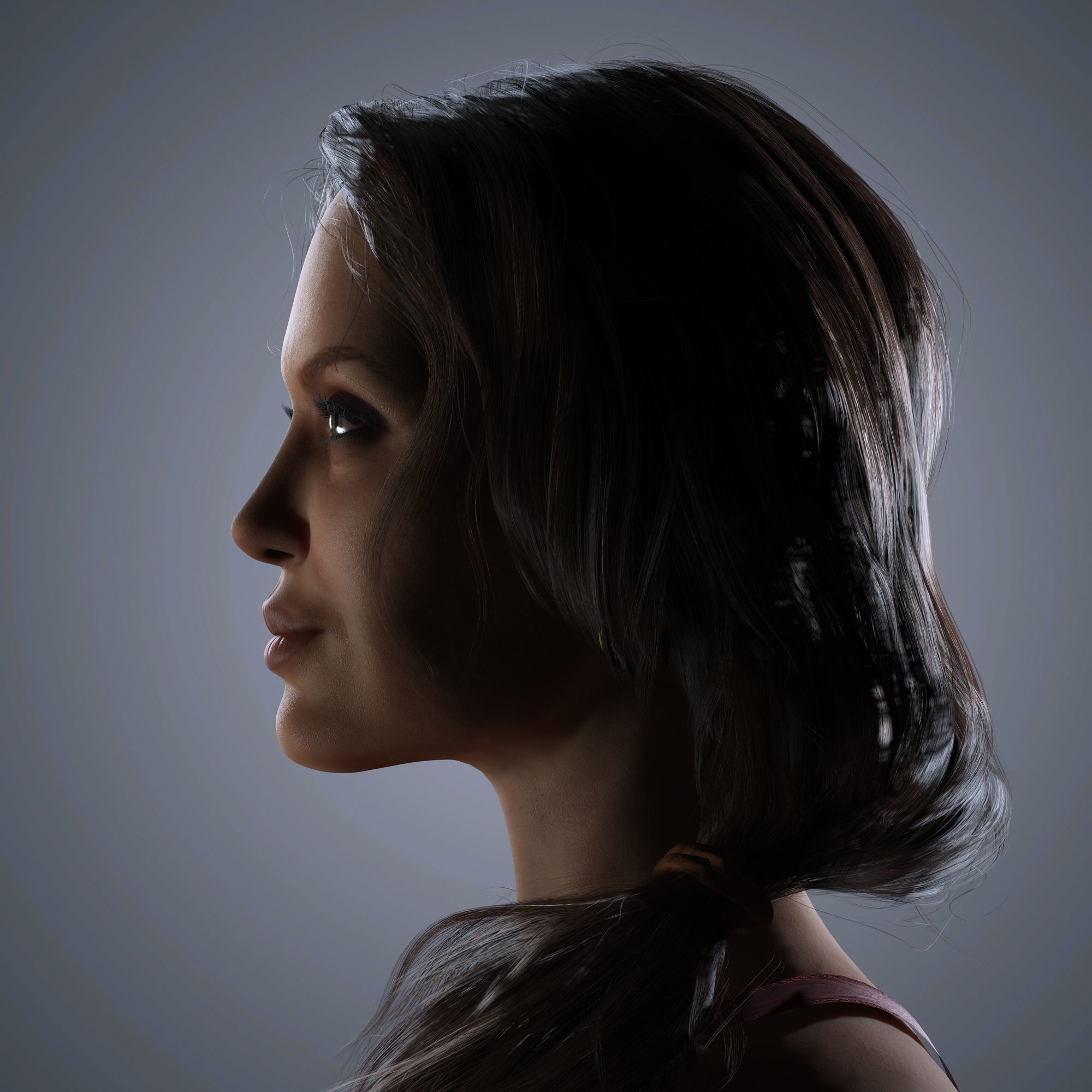 Angelina Jolie Character 3D Model  Low-poly 3D model_3