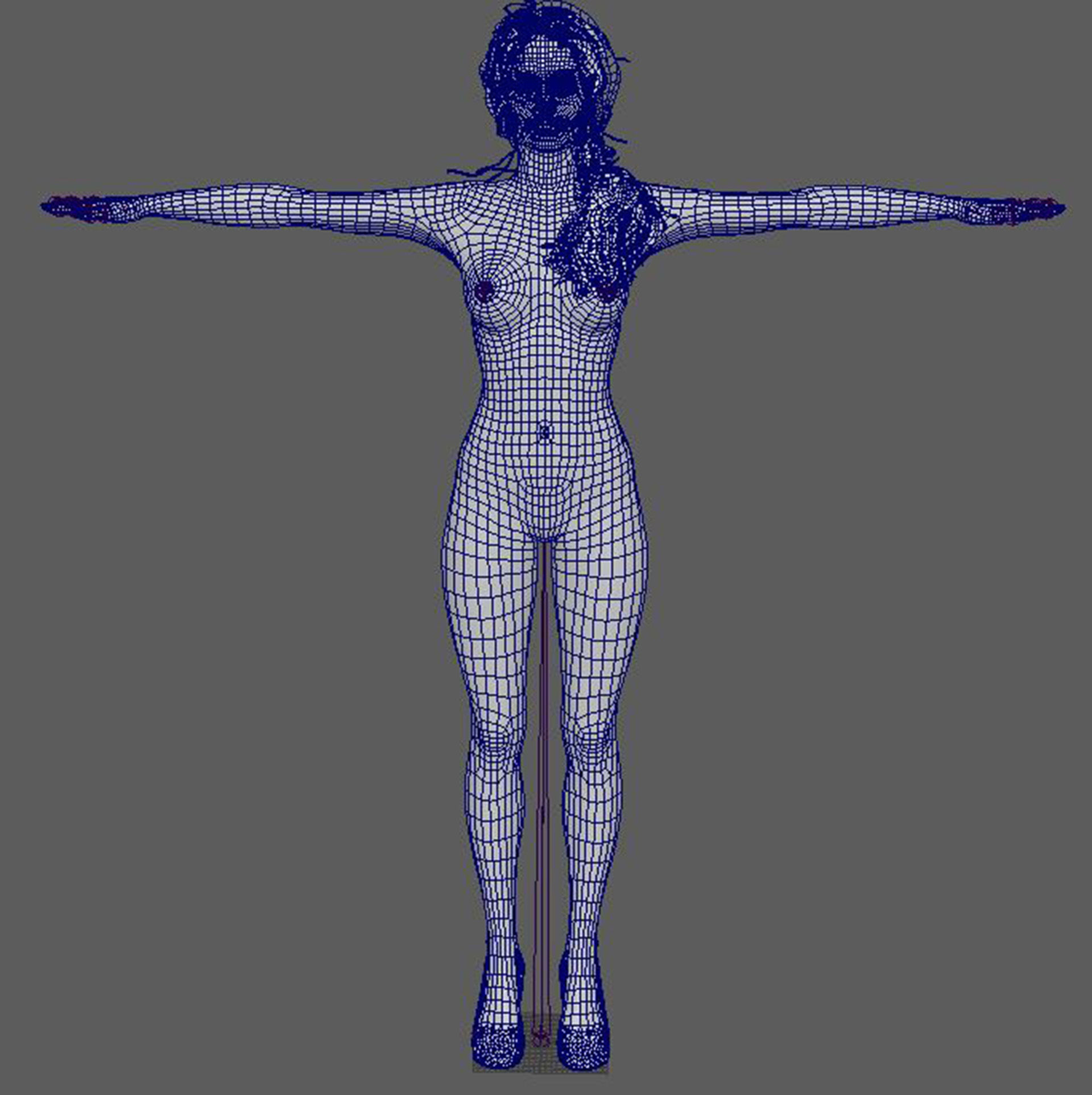 Angelina Jolie Character 3D Model  Low-poly 3D model_21