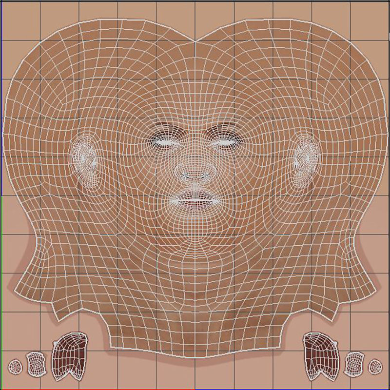 Angelina Jolie Character 3D Model  Low-poly 3D model_18