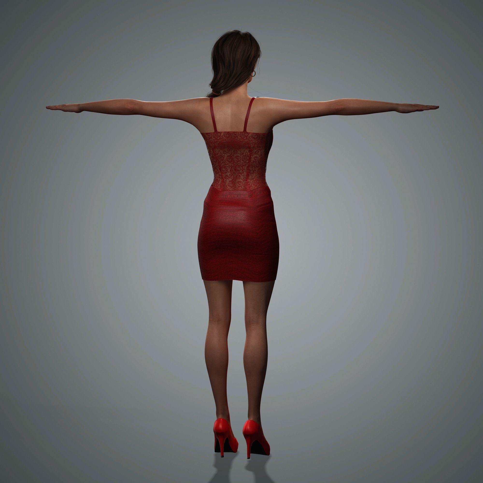 Angelina Jolie Character 3D Model  Low-poly 3D model_14