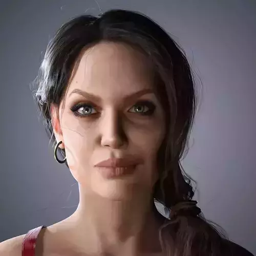 Angelina Jolie Character 3D Model  Low-poly 3D model