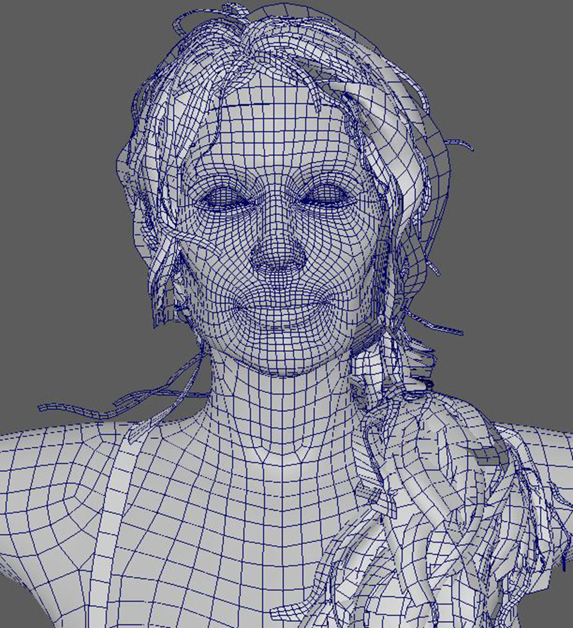 Angelina Jolie Character 3D Model  Low-poly 3D model_19