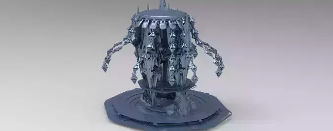 Jelly Fish Sci fi ship Stand 3 