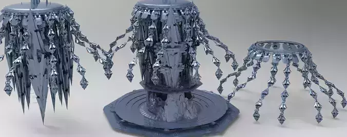 Jelly Fish Sci fi array  3 models 