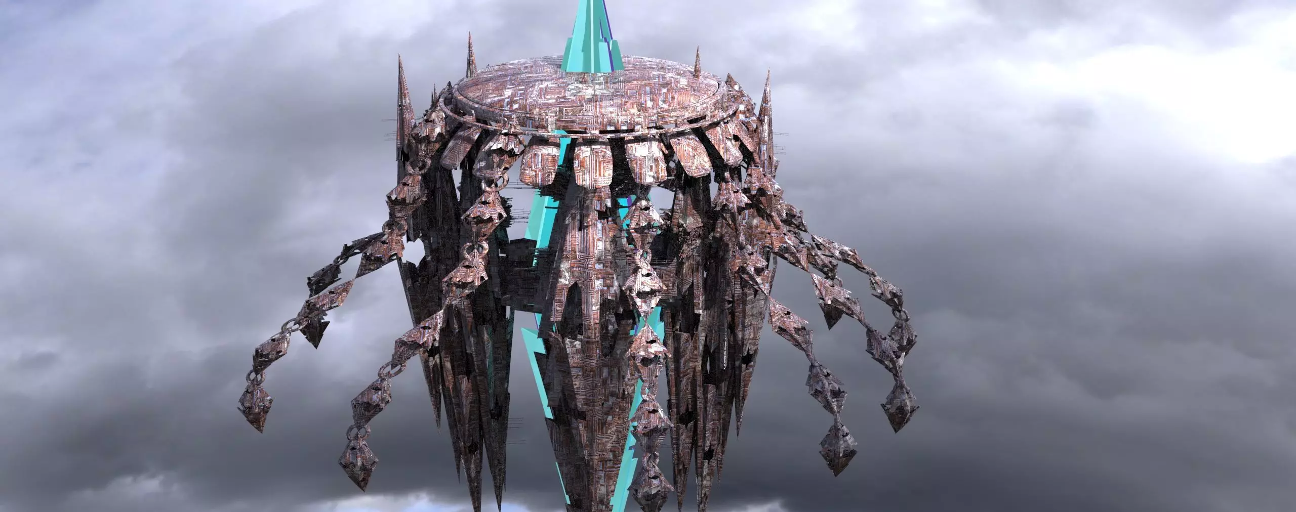 Nautical Squid ship  Low-poly 3D model_0