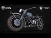 Motorcycle Low-poly 3D model_2