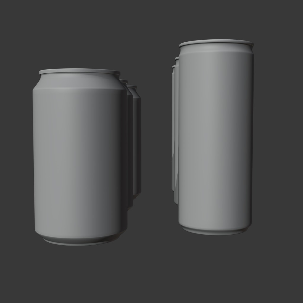 Realistic Beverage Can Collection  Low-poly 3D model_13