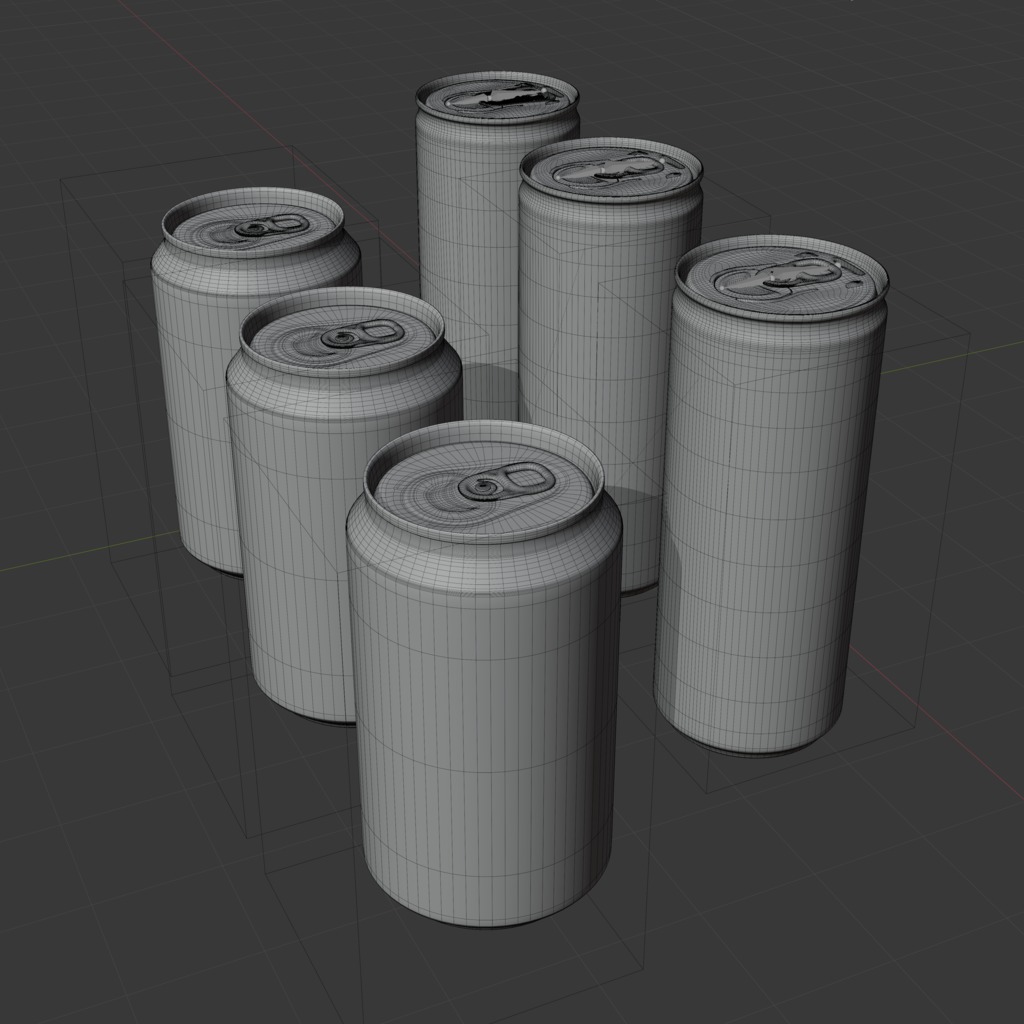 Realistic Beverage Can Collection  Low-poly 3D model_15