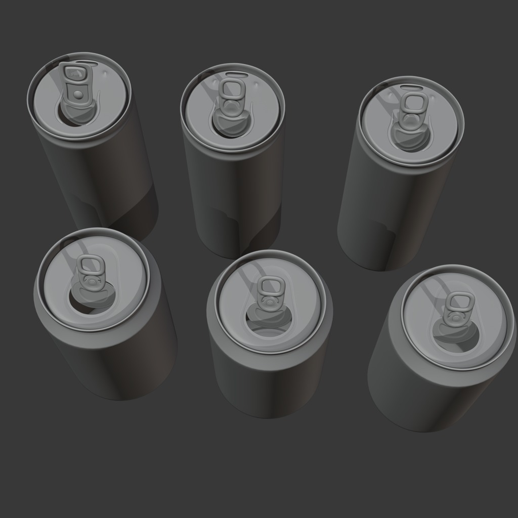 Realistic Beverage Can Collection  Low-poly 3D model_17
