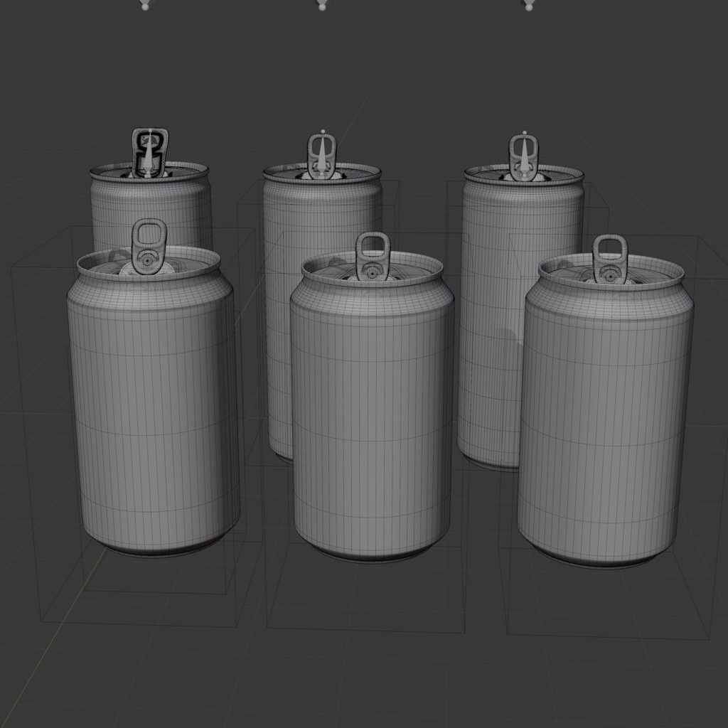 Realistic Beverage Can Collection  Low-poly 3D model_18