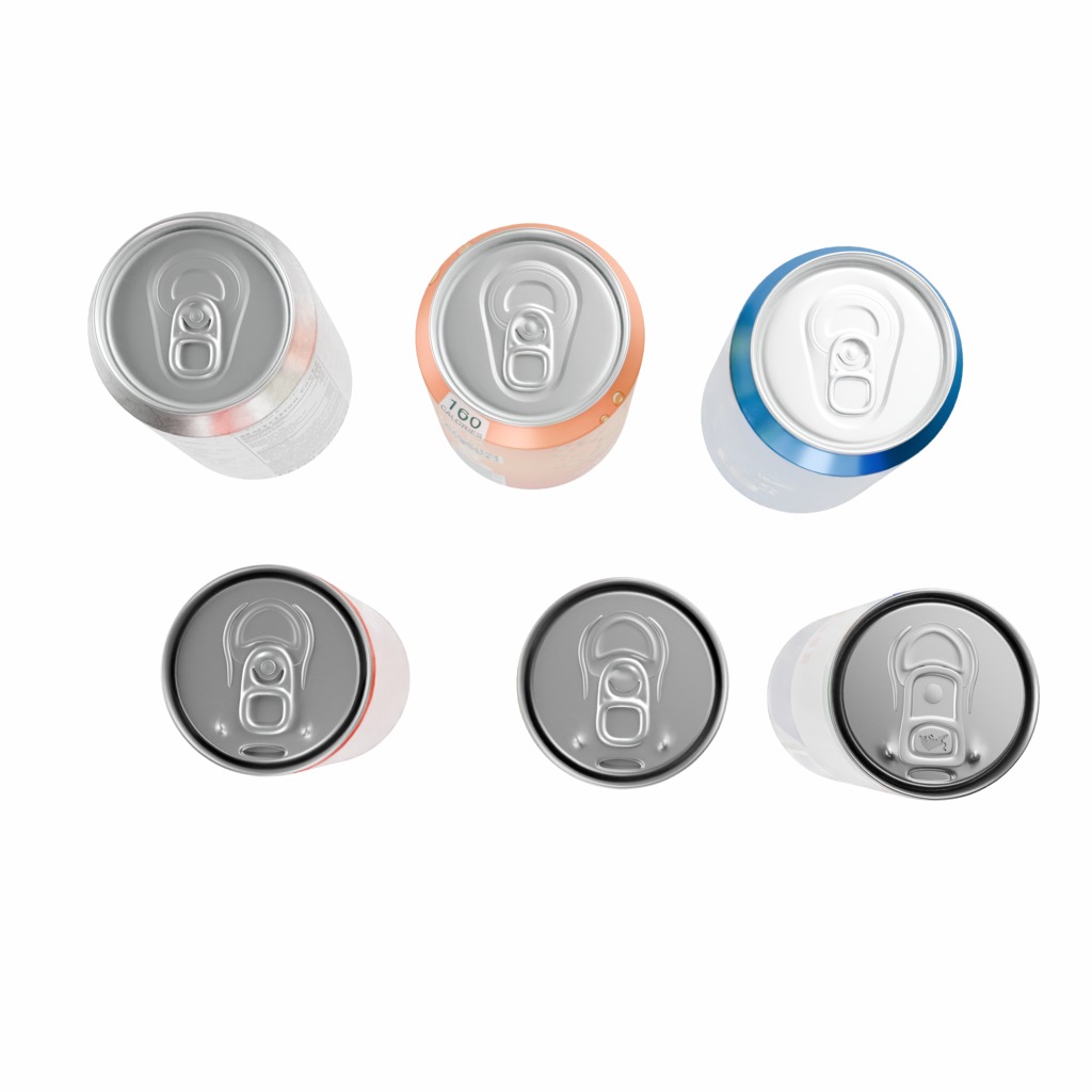 Realistic Beverage Can Collection  Low-poly 3D model_10
