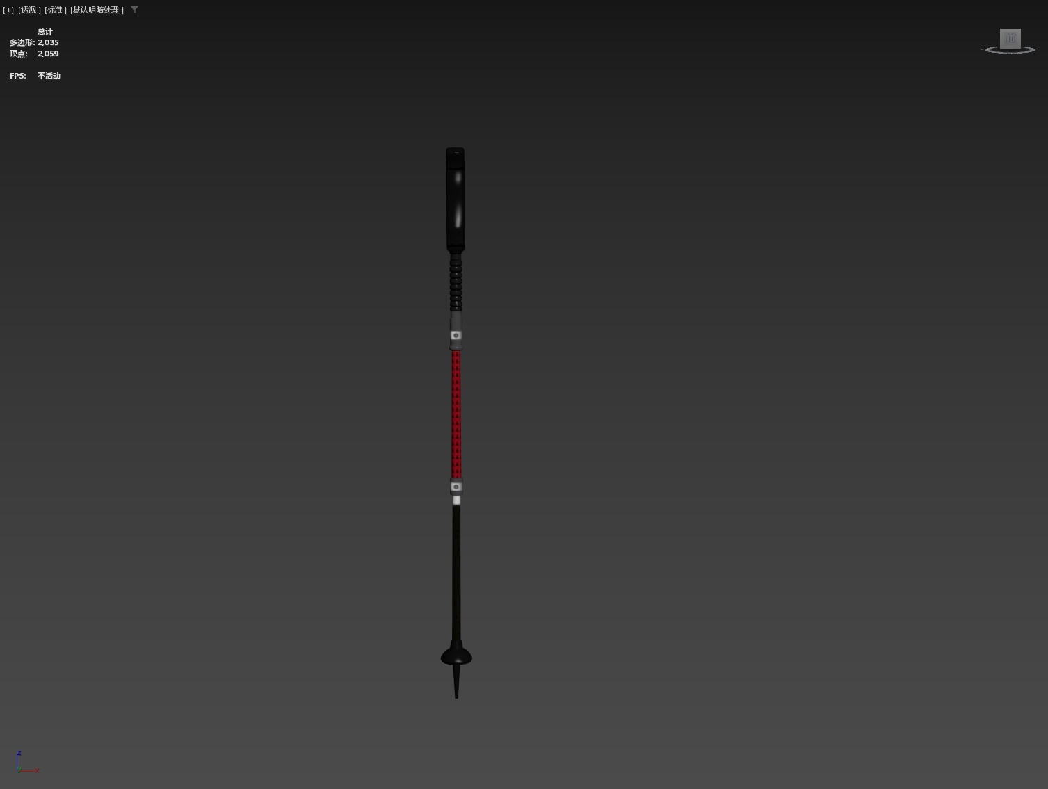 Male Skier Rigged Low-poly 3D model_38