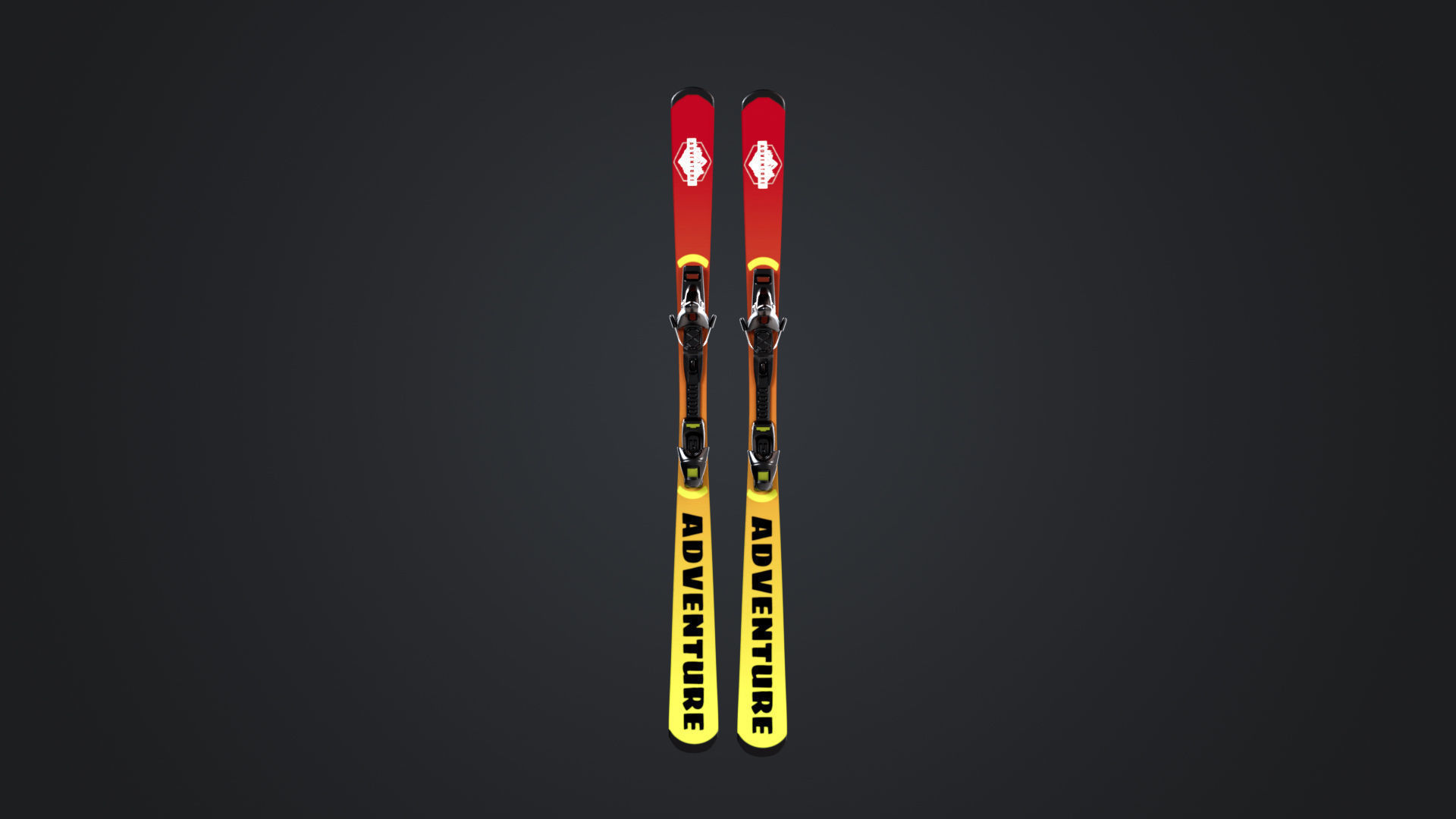 Male Skier Rigged Low-poly 3D model_20