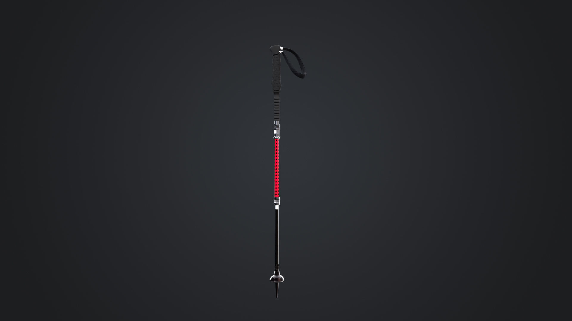Male Skier Rigged Low-poly 3D model_25