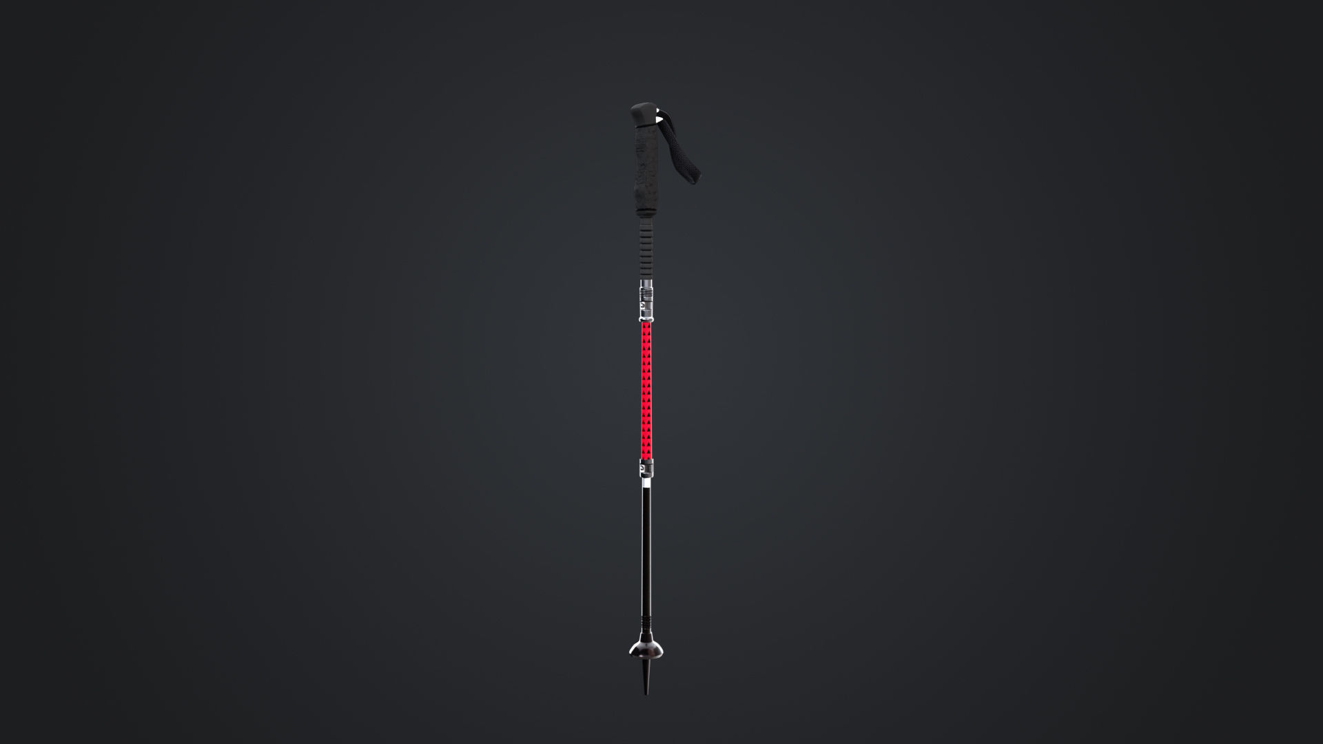 Male Skier Rigged Low-poly 3D model_24