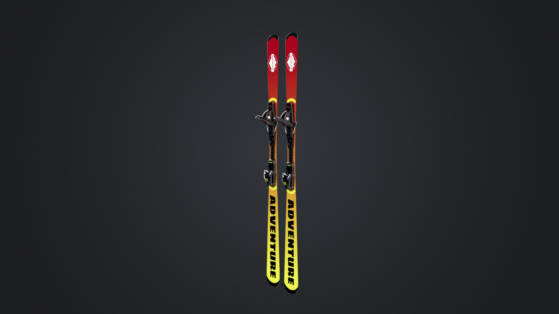 Male Skier Rigged Low-poly 3D model_21
