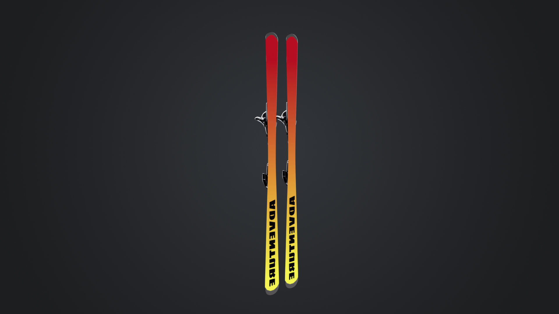 Male Skier Rigged Low-poly 3D model_22