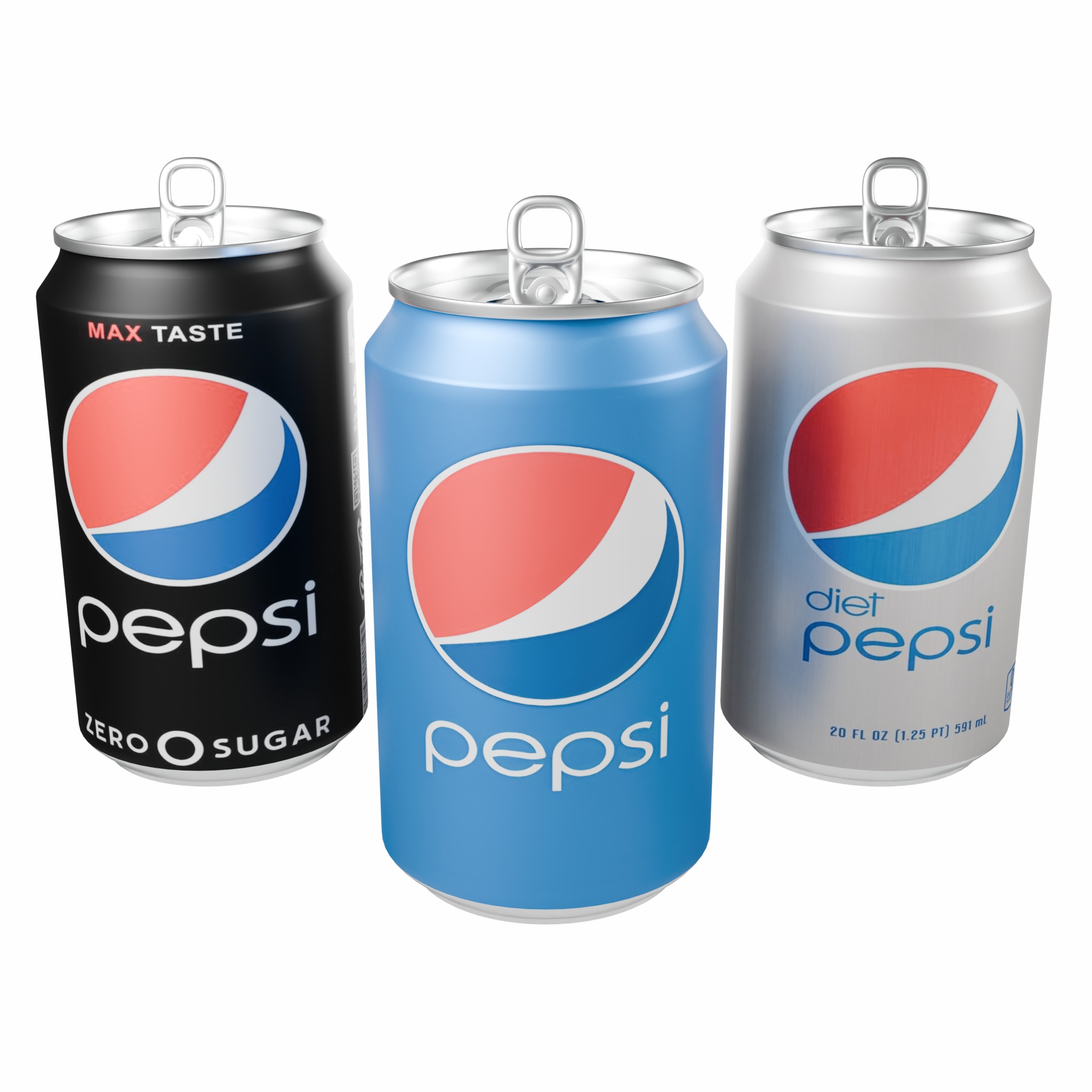 PEPSI Aluminum Can 3D Model Low-poly 3D model_4