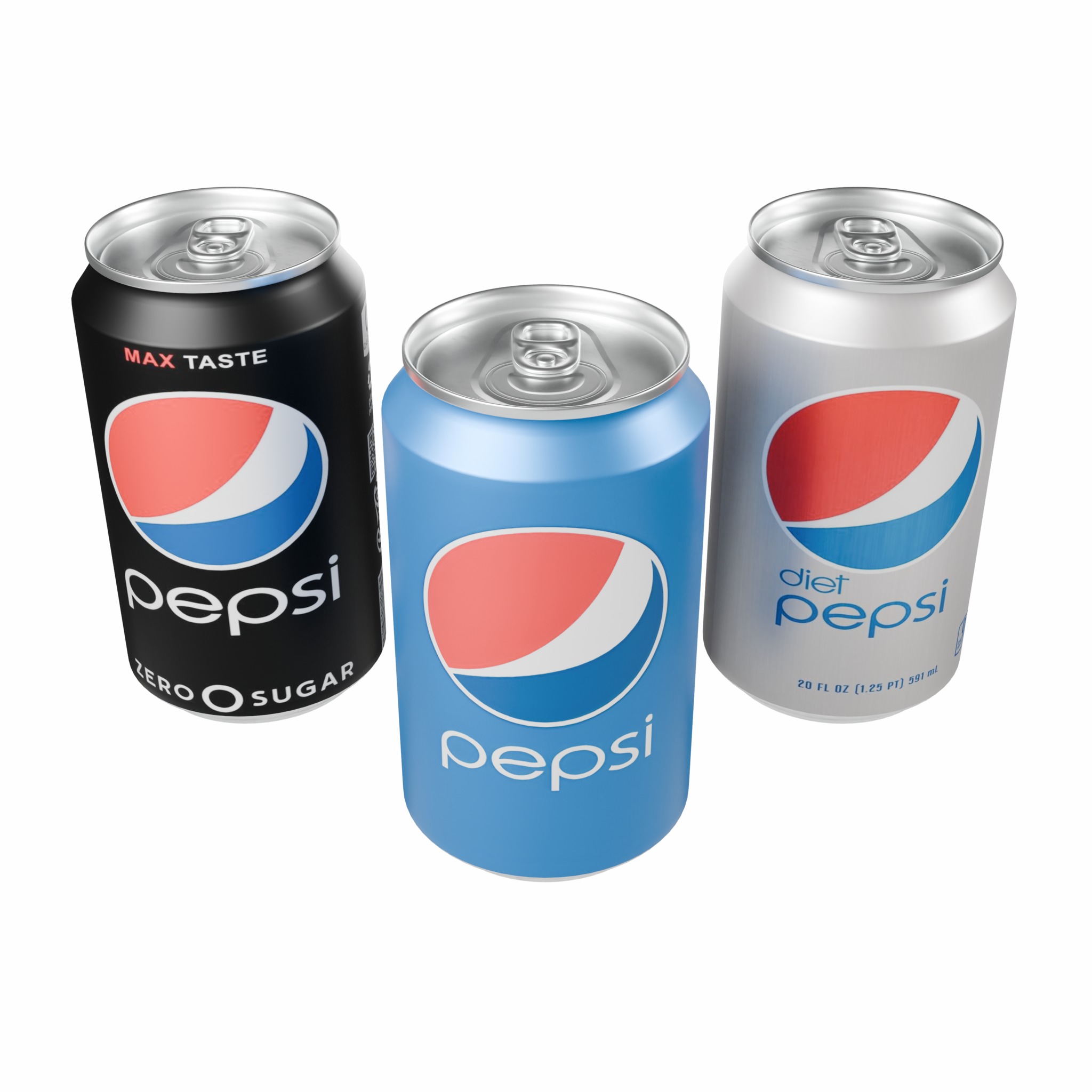 PEPSI Aluminum Can 3D Model Low-poly 3D model_3