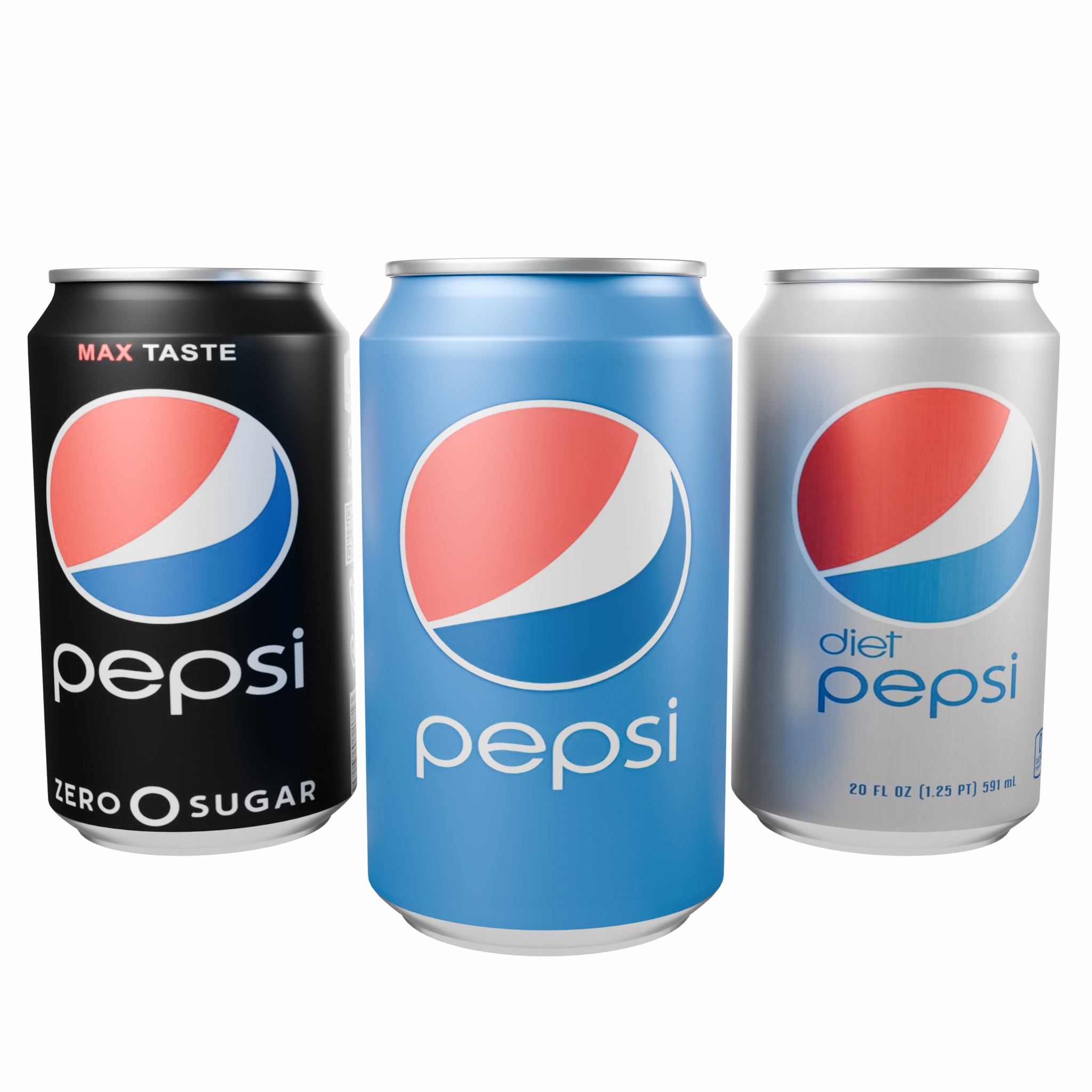 PEPSI Aluminum Can 3D Model Low-poly 3D model_1