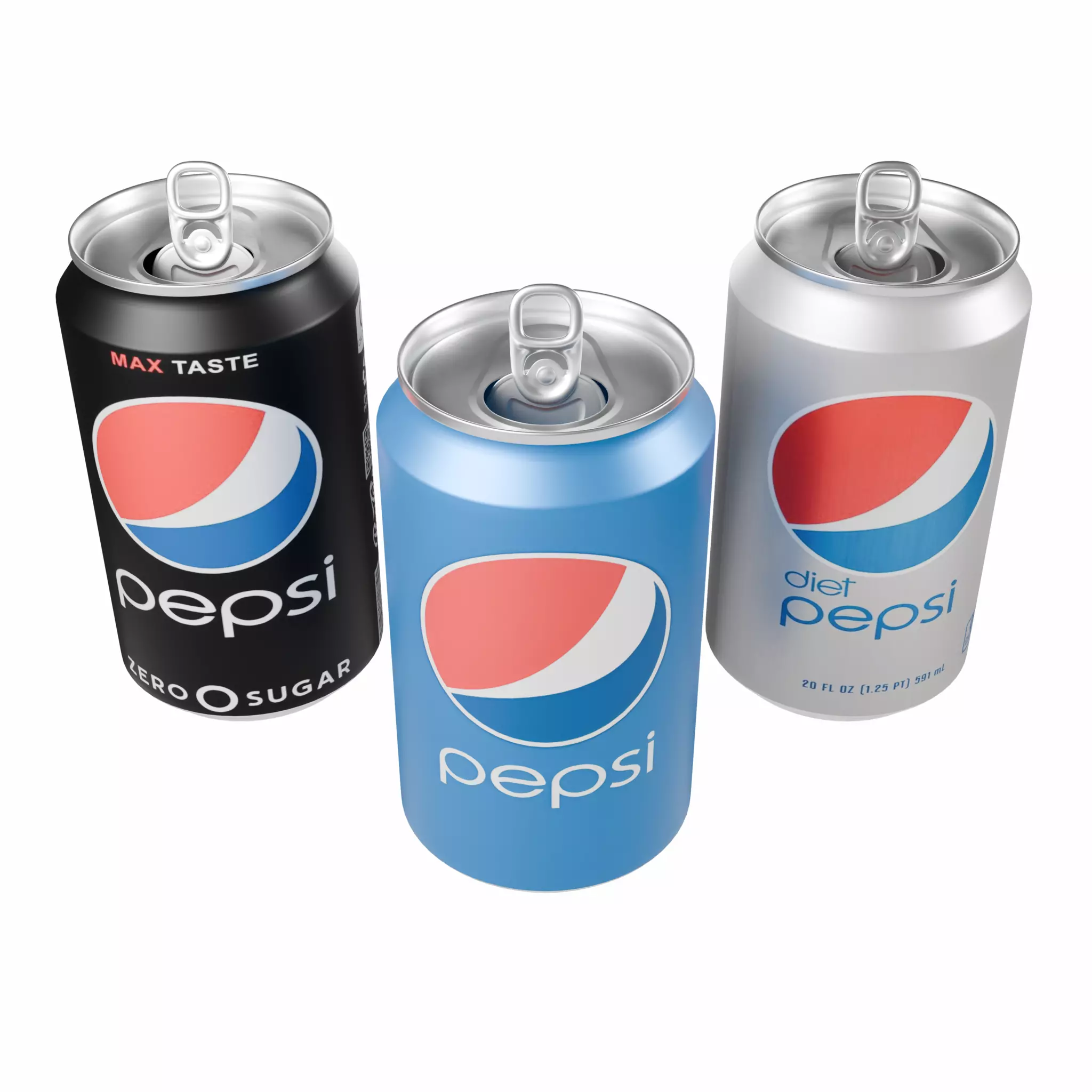 PEPSI Aluminum Can 3D Model Low-poly 3D model_0