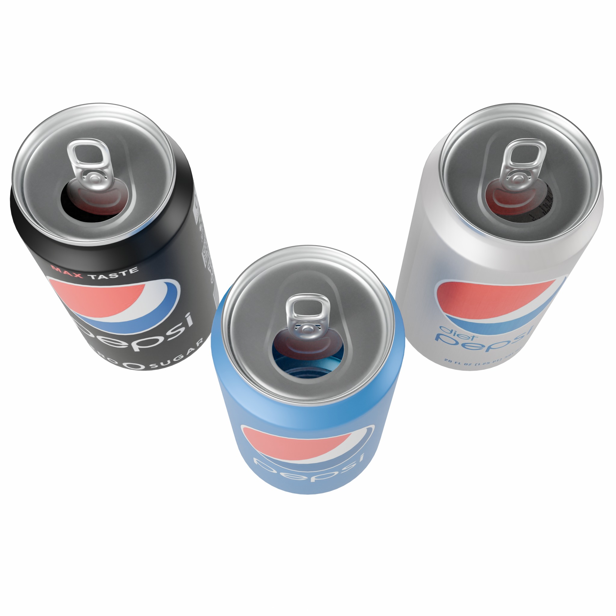 PEPSI Aluminum Can 3D Model Low-poly 3D model_5