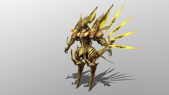 Guardian Dragon of the Blue Sky Low-poly 3D model