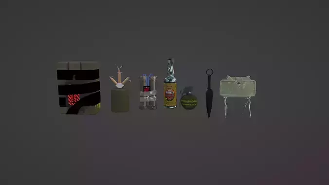 Lethal Bundle Low-poly 3D model