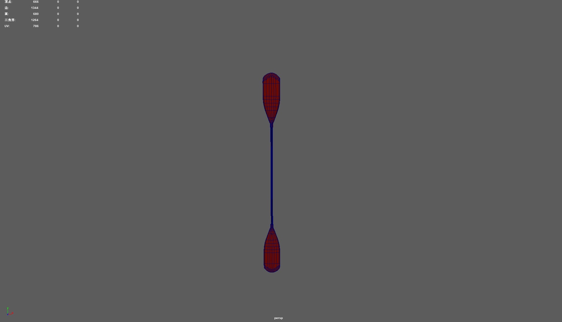 Kayak Canoe Athlete Low-poly 3D model_31