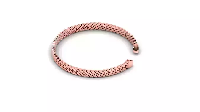 6mm SPIRAL 3D CUBAN BRACELET OR CHAIN OR NECKLACE 3D print model