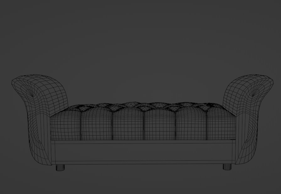 decorative upholstered seat 3D model_18