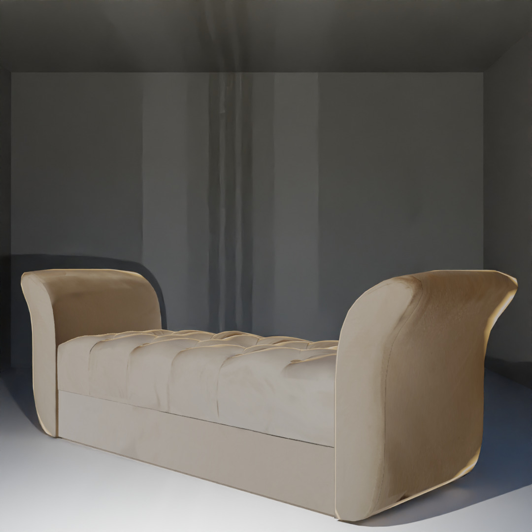 decorative upholstered seat 3D model_9