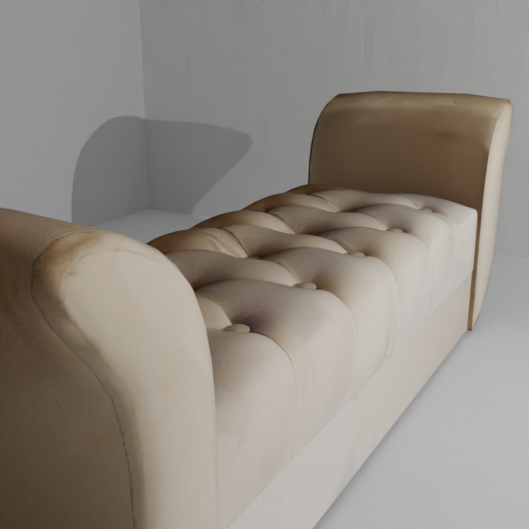 decorative upholstered seat 3D model_12
