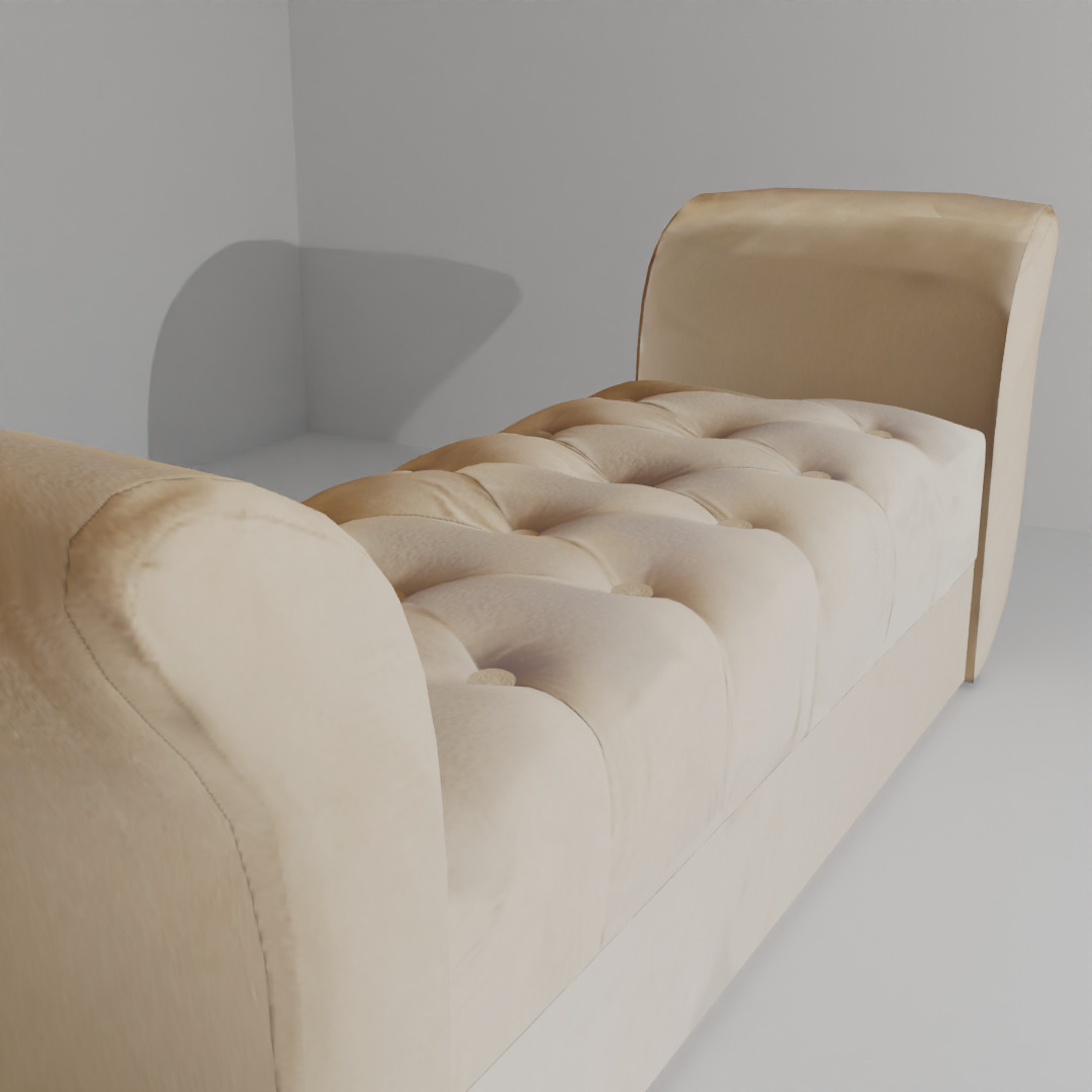 decorative upholstered seat 3D model_11