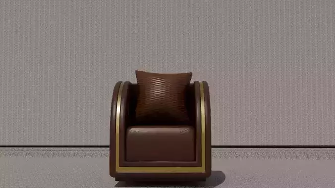 Compact and stylish single-seat armchair-soft upholstery design