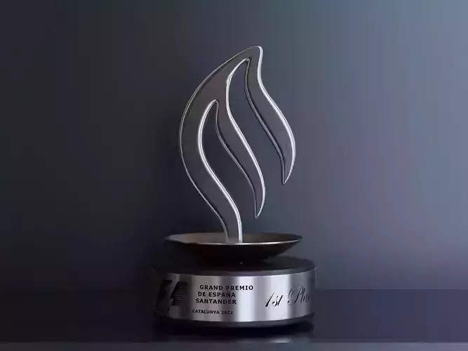 F1 Santander Sponsor Trophy  Low-poly 3D model