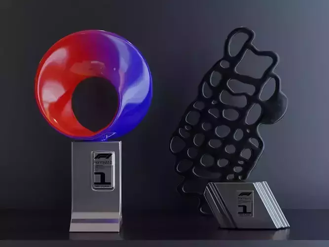 F1 Trophy - Italian GP Trophy 3D model