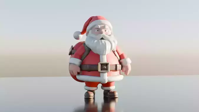 Santa Claus 3D Model - Perfect for Christmas Projects