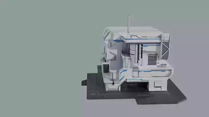 Modern Building V 3D model