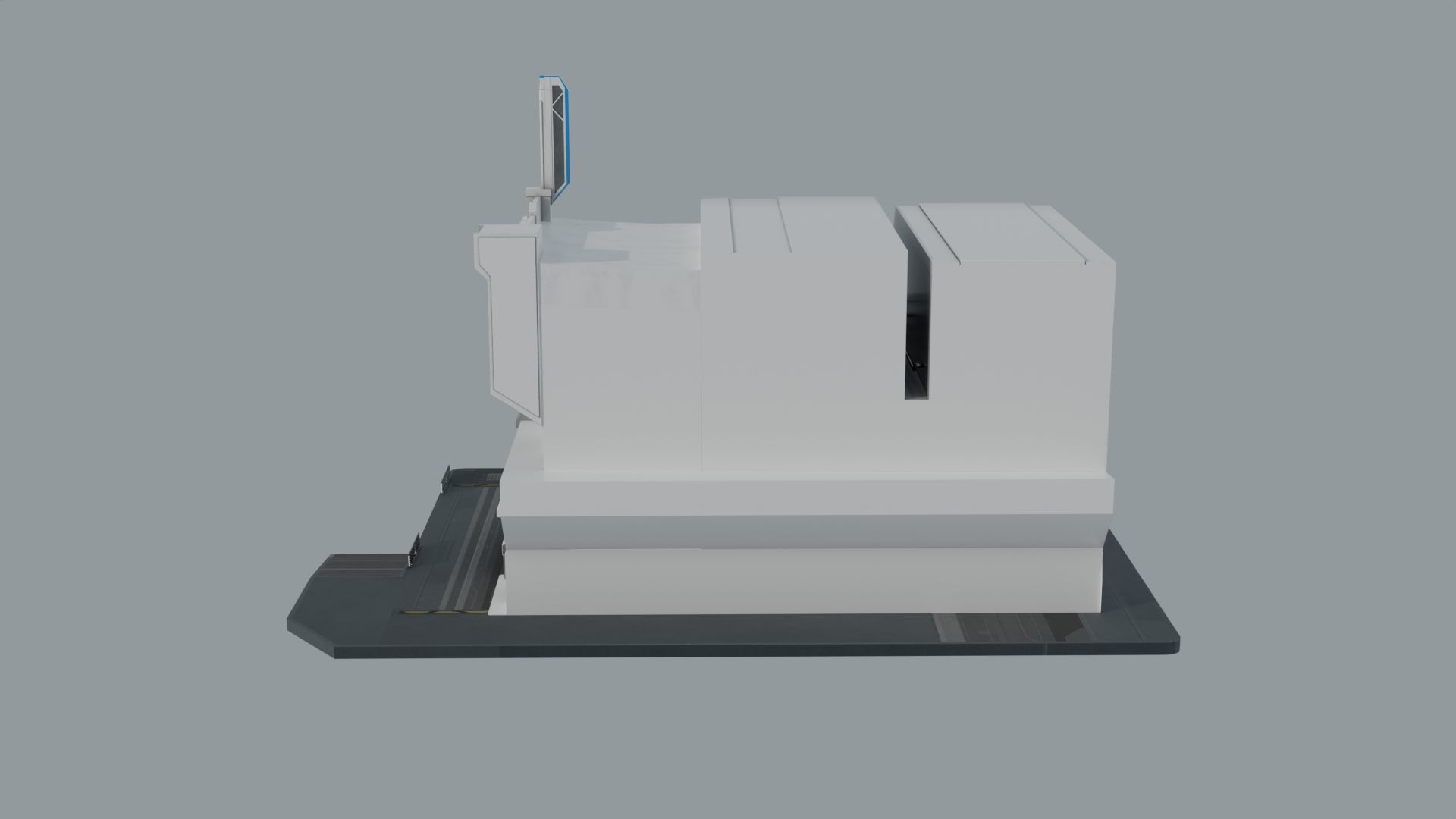 Modern Building V 3D model_2